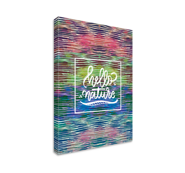 彩虹斑马文字画布 - TenStickers