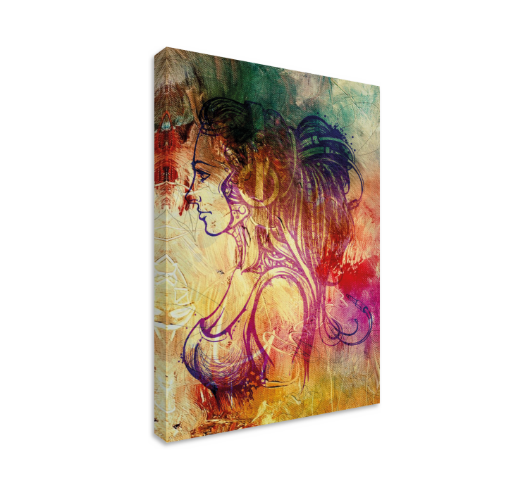 盲人优雅轮廓剪影 - TenStickers