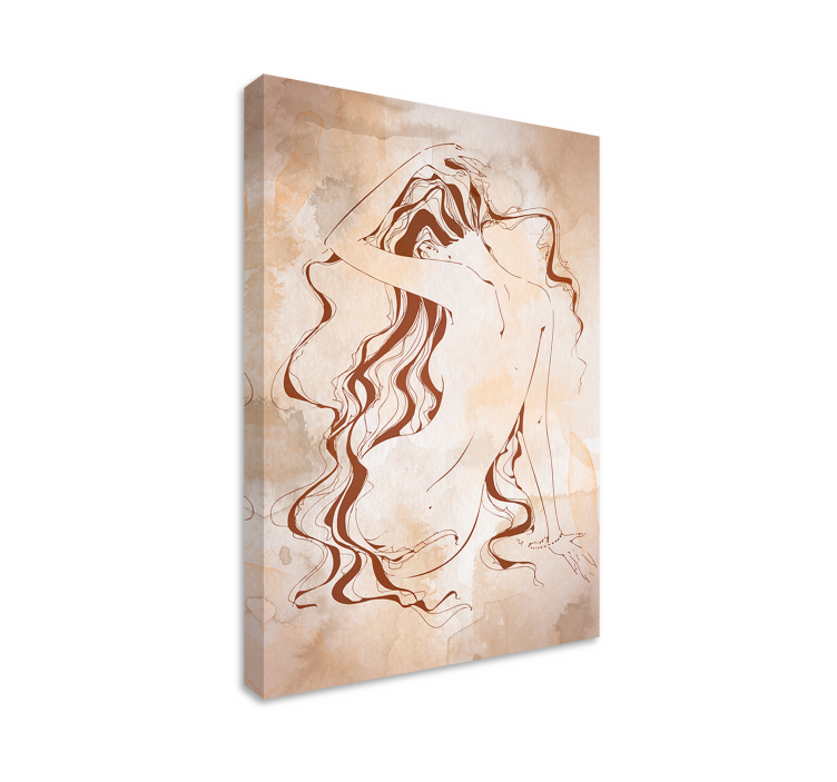 现代卫生纸浴室画布艺术 - TenStickers