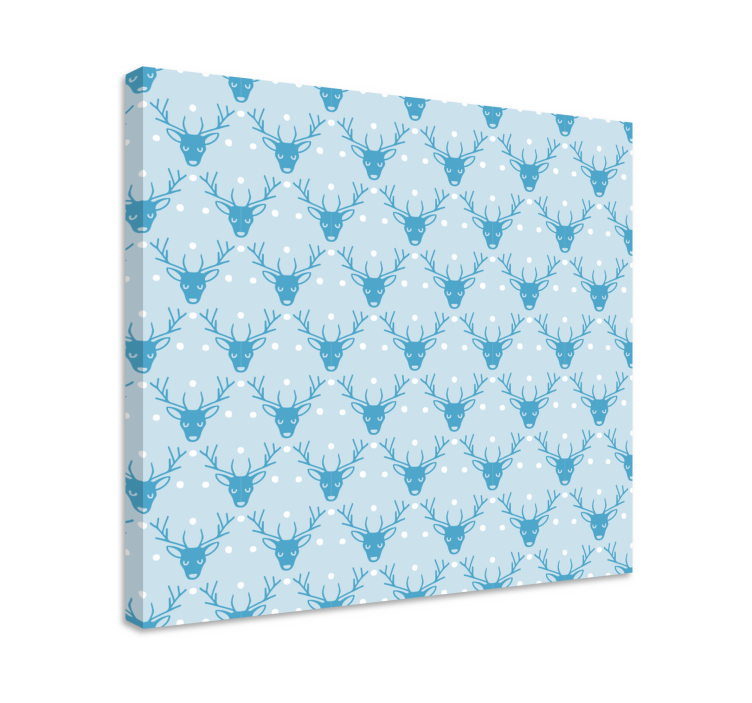 驯鹿圣诞节画布打印 - TenStickers