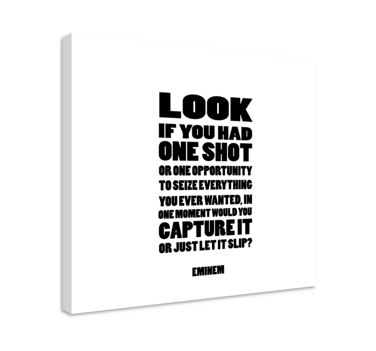 一首歌曲抒情音乐画布艺术 - TenStickers