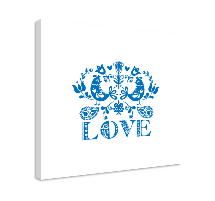 盲人树木鸟类与花卉设计 - TenStickers