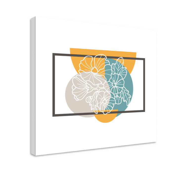 盲人视觉训练植物轮廓插图 - TenStickers