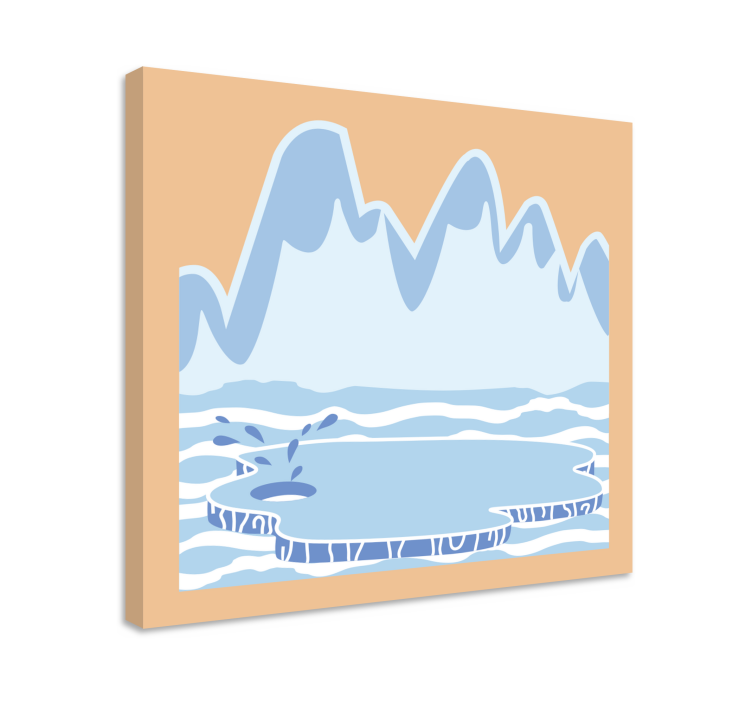盲人游览风景冰山景观 - TenStickers
