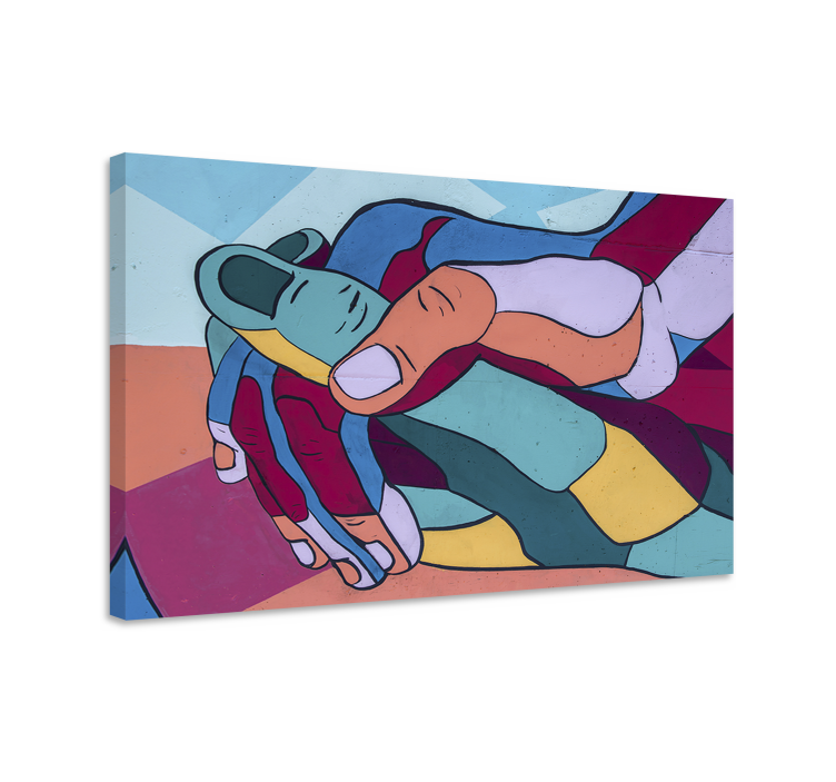 盲人互锁双手 - TenStickers