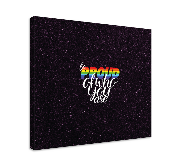 为自己的家感到自豪帆布版画 - TenStickers