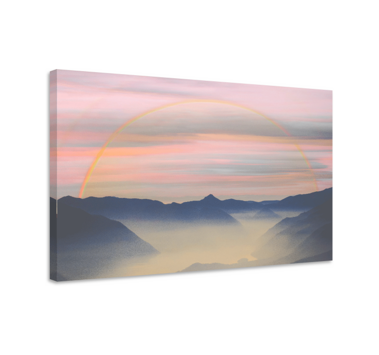 盲人游览风景：山雾景观 - TenStickers