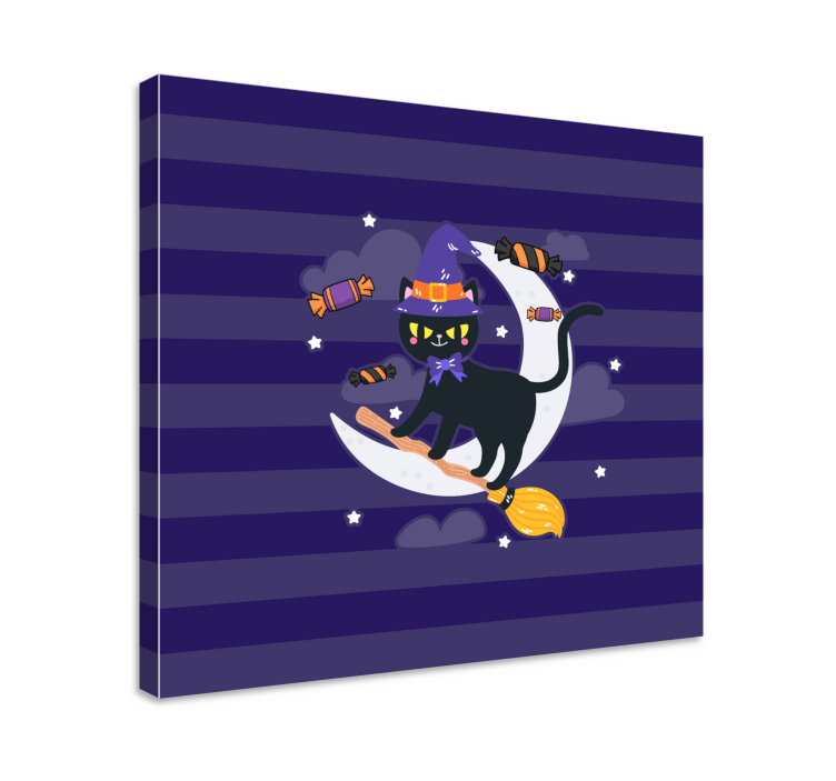 盲人猫黑猫女巫 - TenStickers