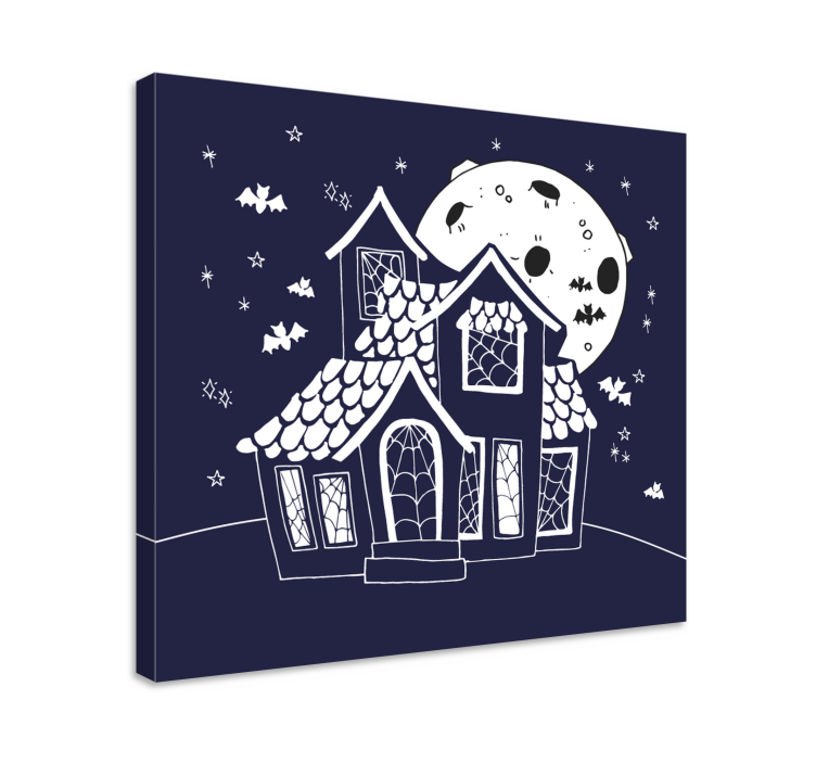 盲人游览风景幽灵屋轮廓 - TenStickers