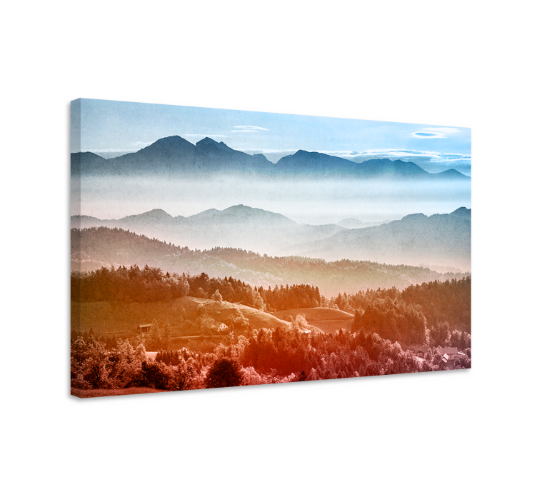 盲人游览风景之雾霭山景 - TenStickers