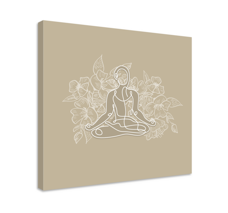 盲人佛教宁静佛陀轮廓 - TenStickers