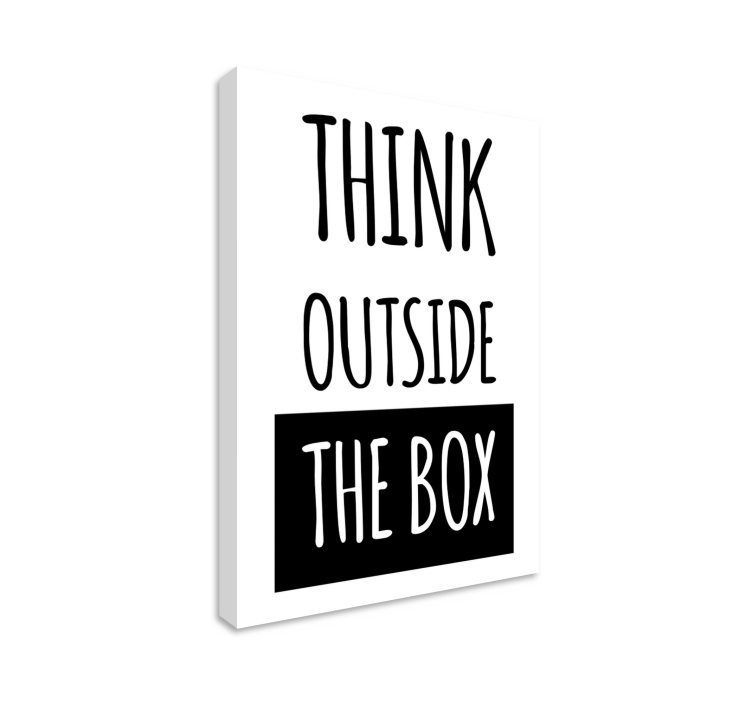 跳出框框思考激励画布 - TenStickers