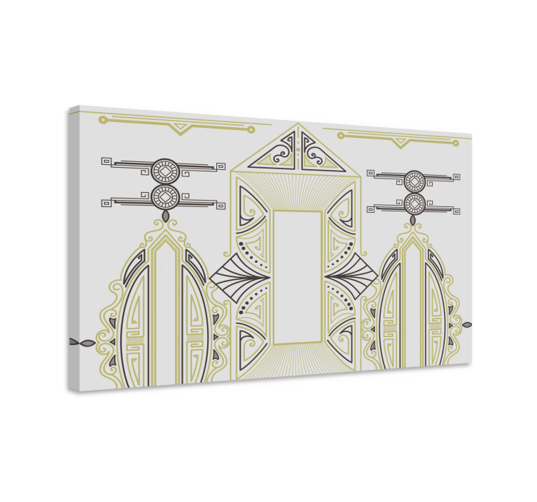 “装饰艺术”装饰图案优雅画布 - TenStickers