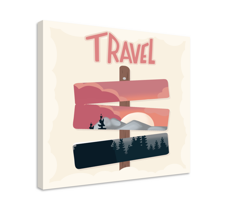 盲人旅行指路牌 - TenStickers