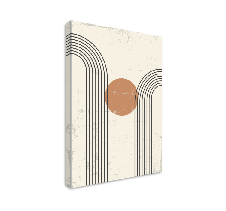 抽象半拱几何画布 - TenStickers