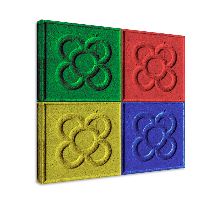 盲人客厅 波普艺术马赛克瓷砖 - TenStickers