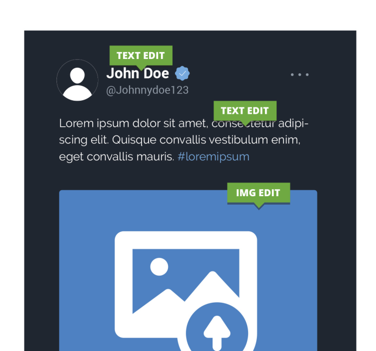 盲人专属定制 x推特屏幕 - TenStickers