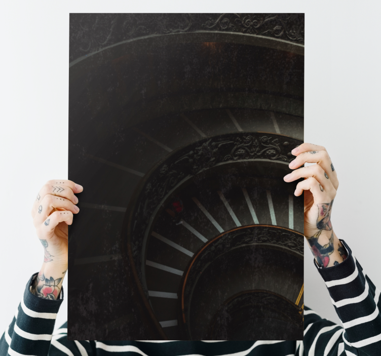 盲人感知旋转楼梯深度 - TenStickers