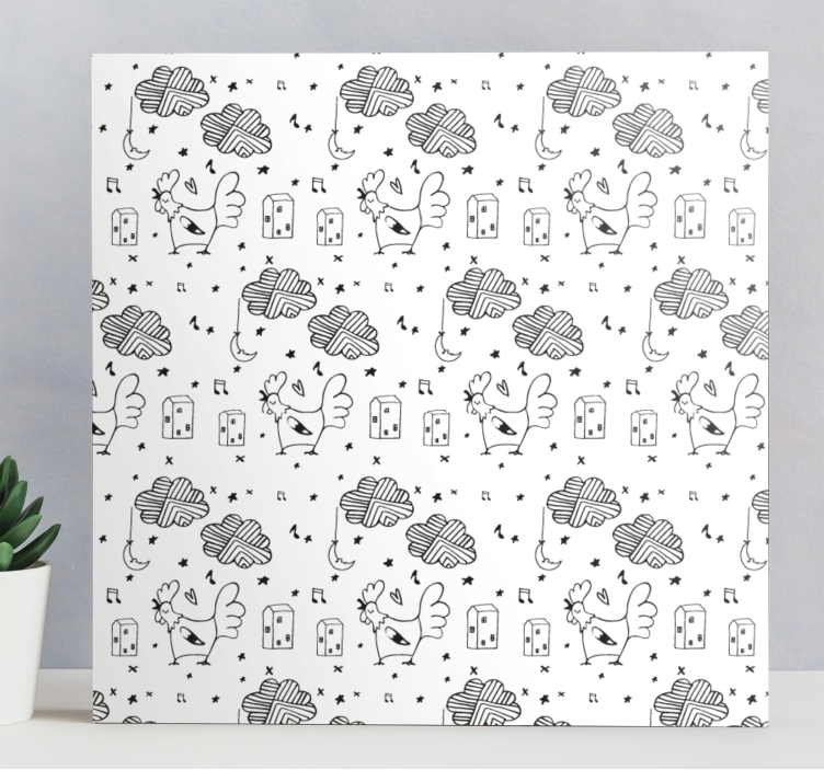 盲人动物迷人的羽毛朋友 - TenStickers