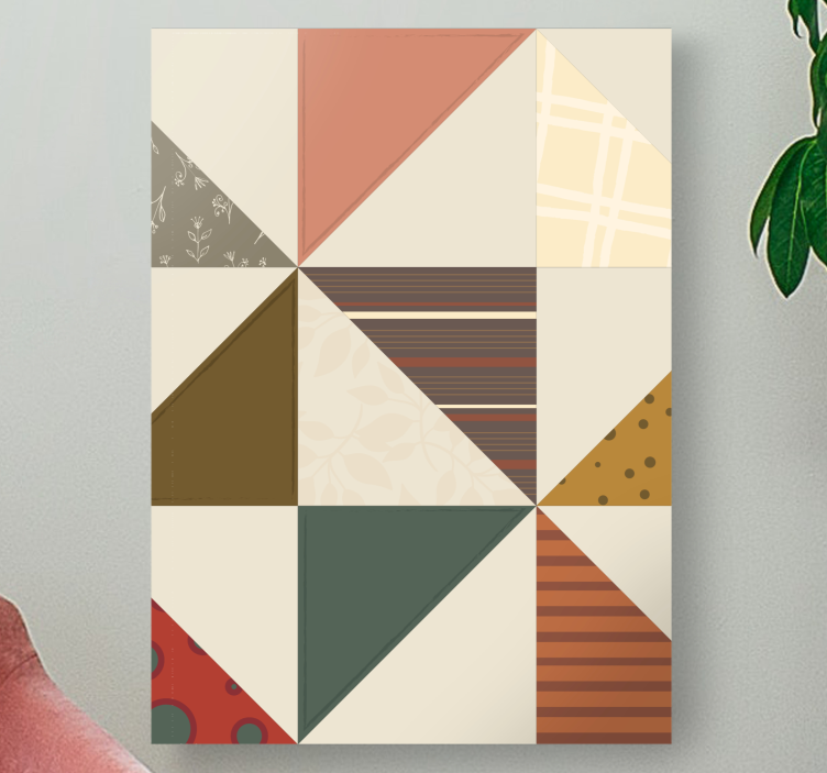 盲人佛教几何图案马赛克 - TenStickers