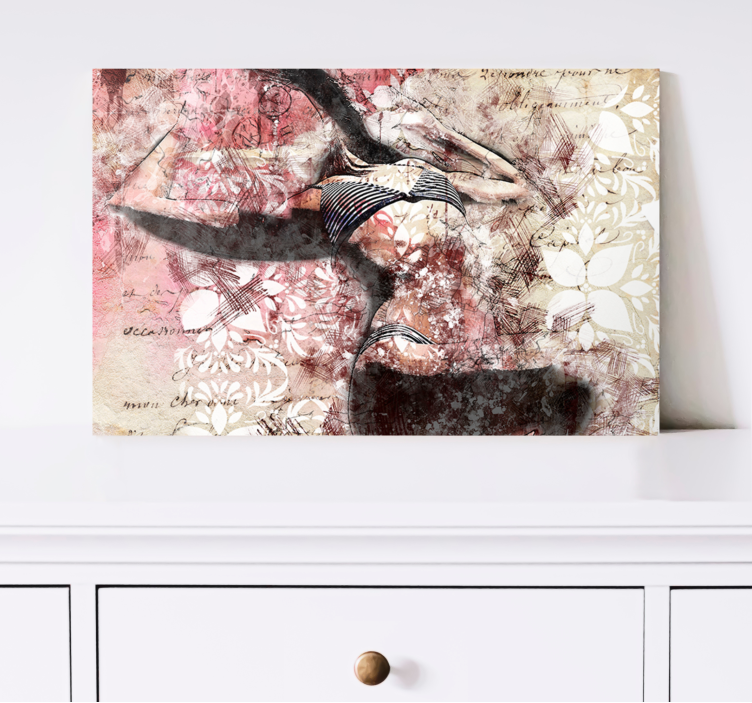 盲人舞者剪影设计 - TenStickers