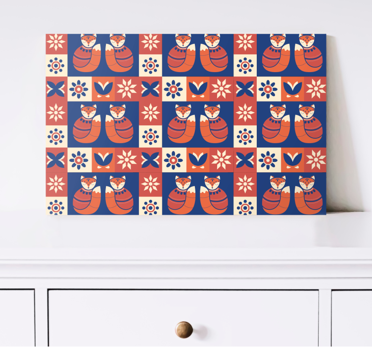 盲人猫友好的猫咪图案 - TenStickers