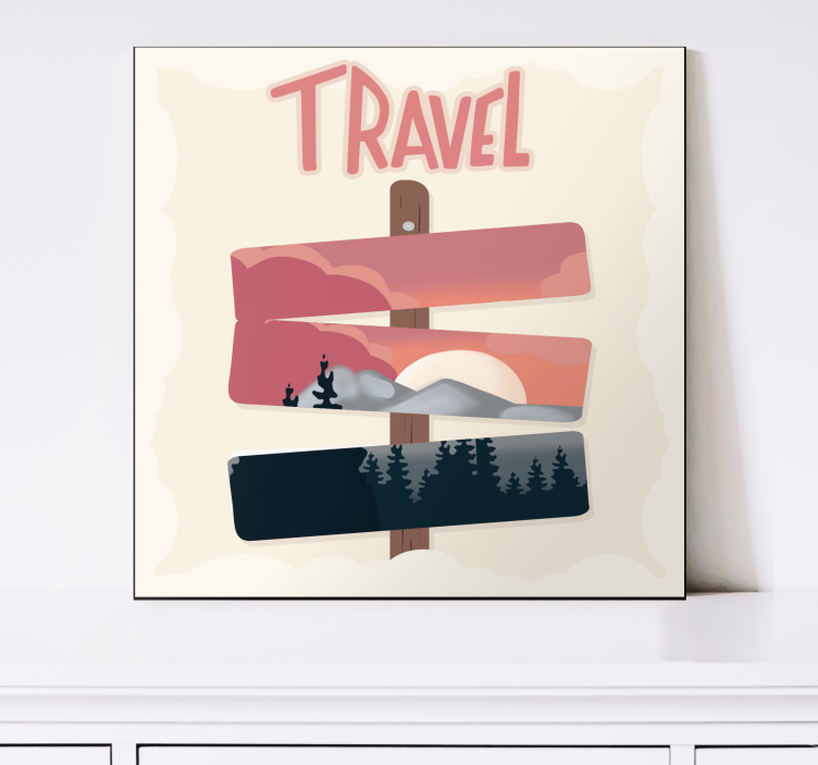 盲人旅行指路牌 - TenStickers