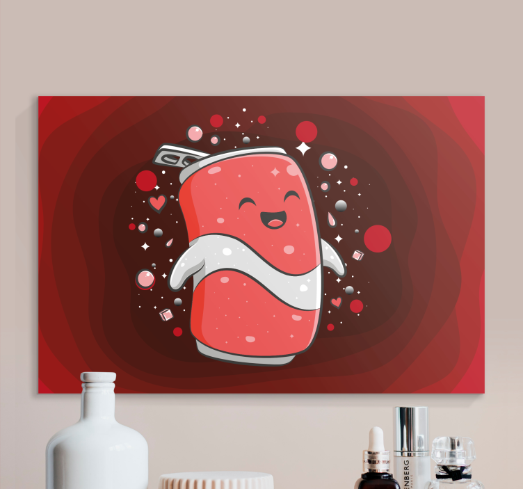 盲人文字快乐汽水角色 - TenStickers