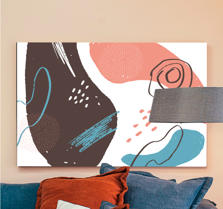 垃圾墙艺术画笔画布艺术版画 - TenStickers