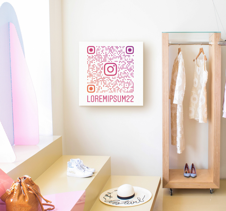 盲人专属定制 自定义Instagram二维码 - TenStickers