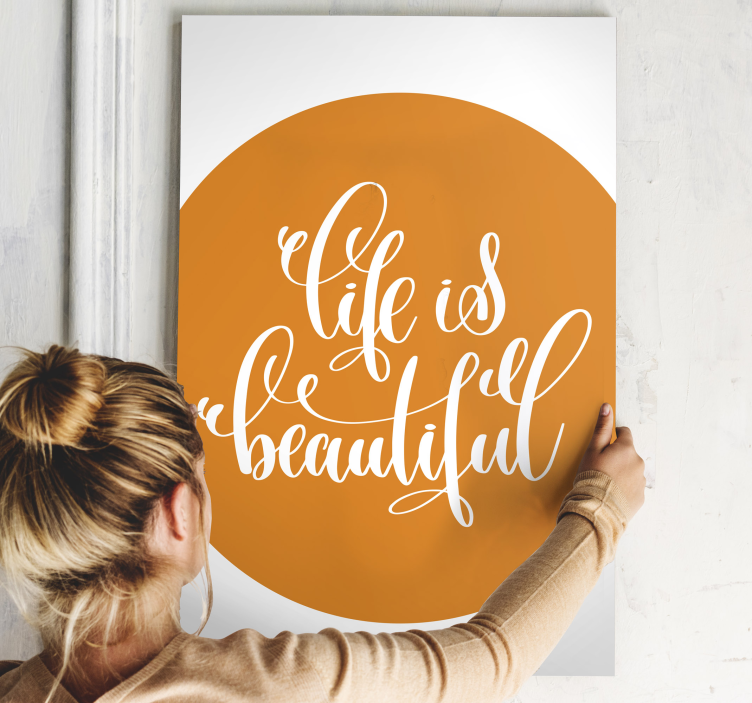 少年生活是美丽的青少年帆布版画 - TenStickers