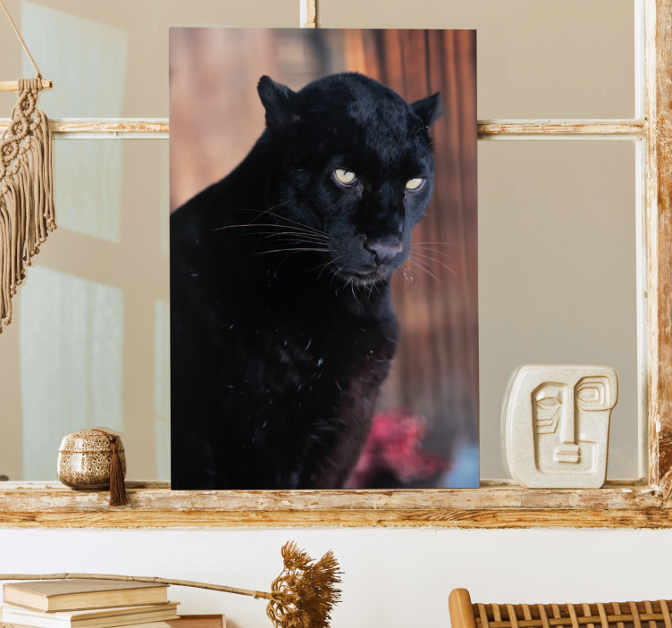 豹跟踪 3d 画布打印 - TenStickers