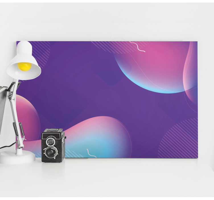 现代艺术流体渐变画布 - TenStickers