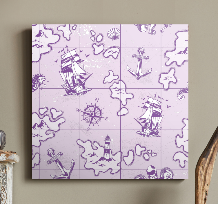 盲人海洋复古航海罗盘 - TenStickers