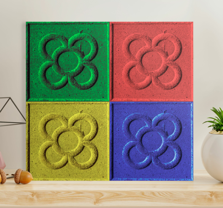 盲人客厅 波普艺术马赛克瓷砖 - TenStickers