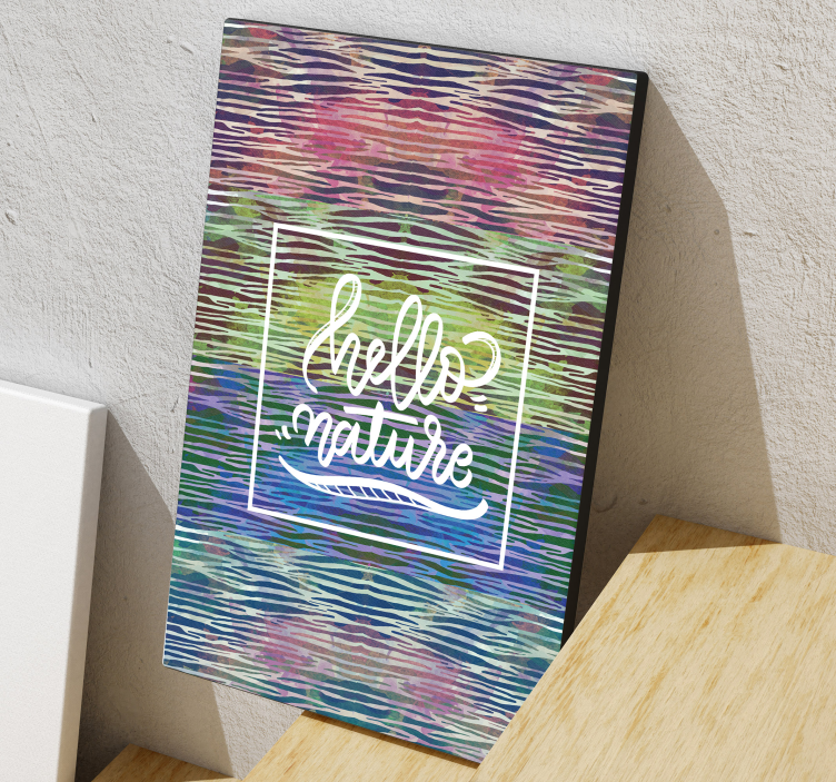 彩虹斑马文字画布 - TenStickers