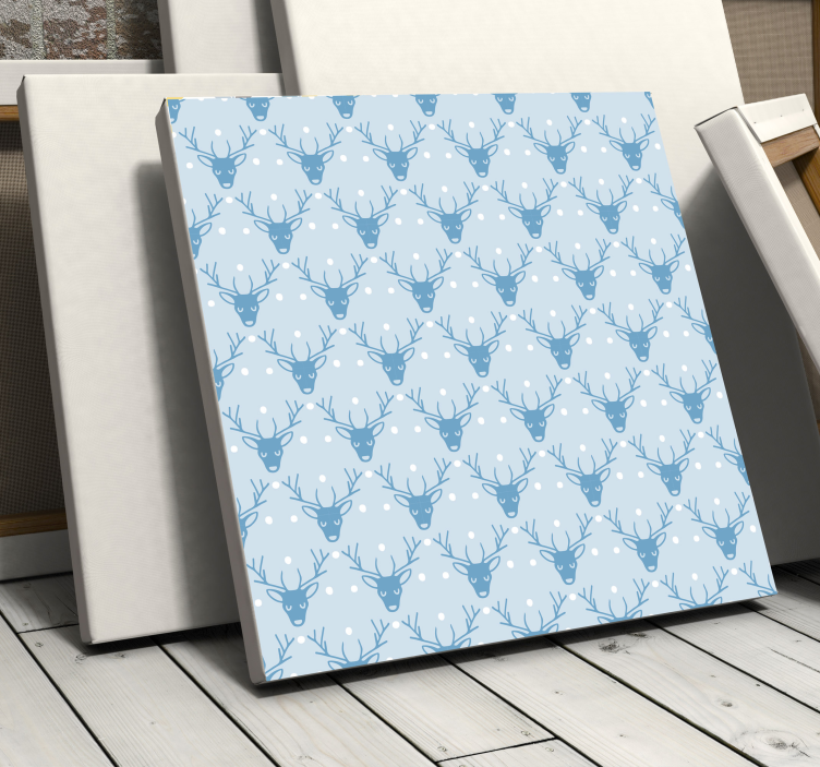 驯鹿圣诞节画布打印 - TenStickers