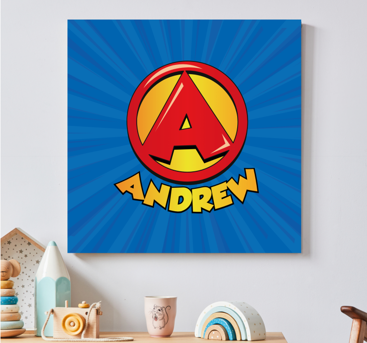 超级首字母幼儿园画布 - TenStickers