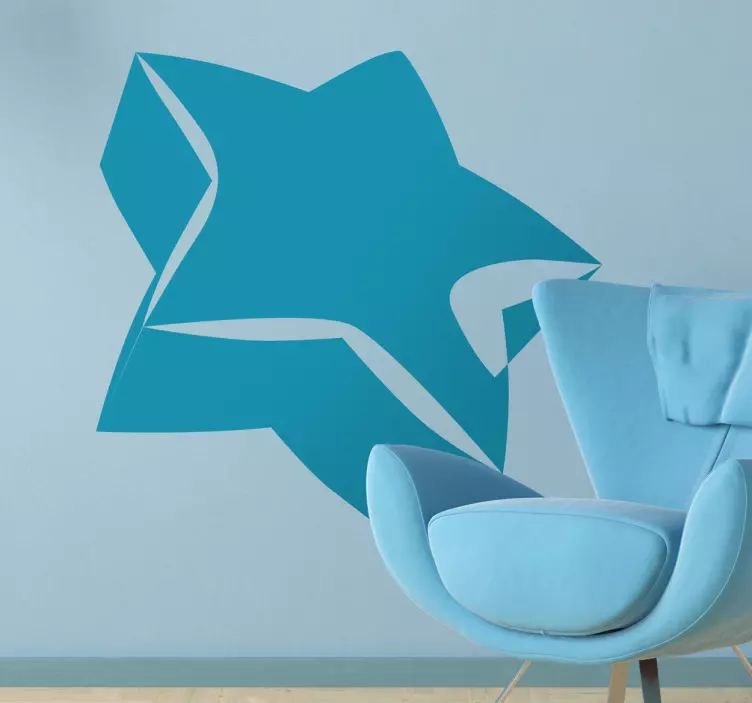 3d星星贴纸 - TenStickers