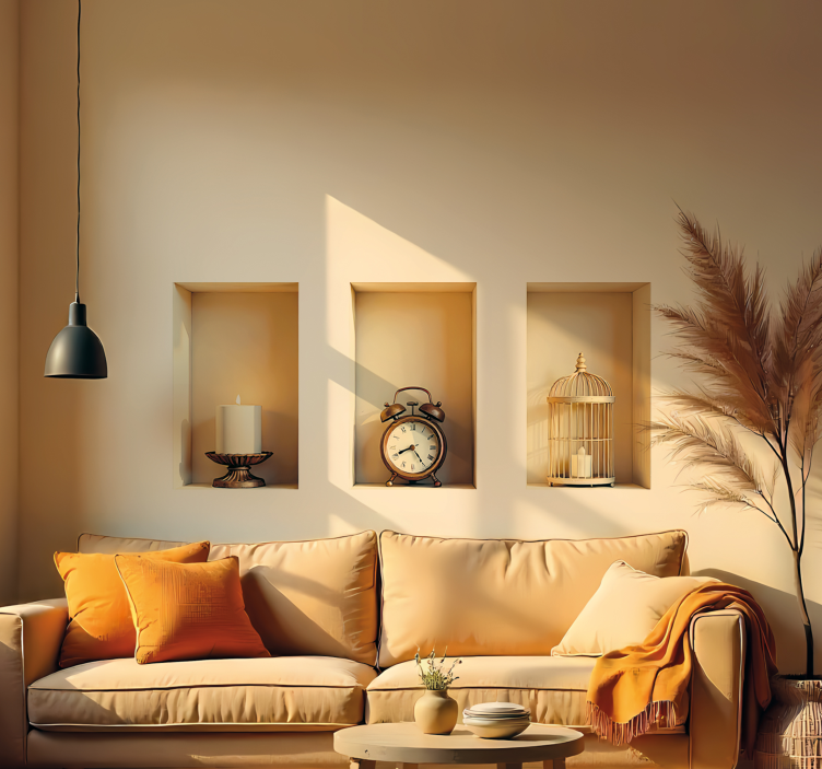 动物贴画 框架中的复古元素 - TenStickers