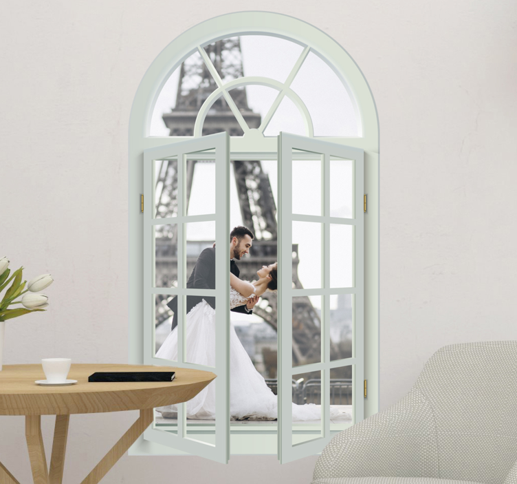 窗口视图墙壁画贴纸 - TenStickers