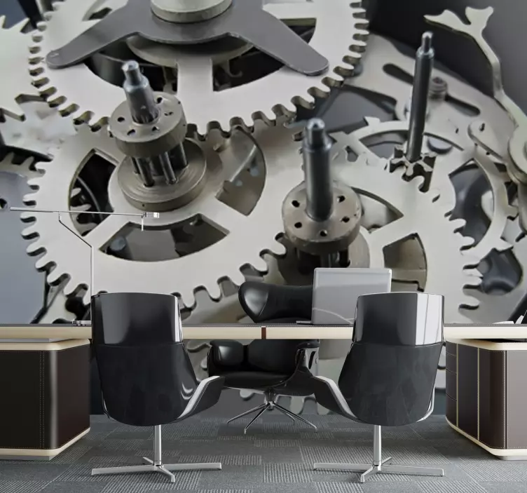 时钟机制壁画 - TenStickers