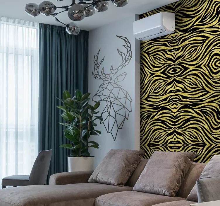 折纸鹿野生动物贴花 - TenStickers