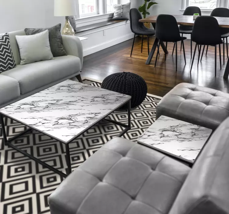 动物贴画精致大理石表面 - TenStickers