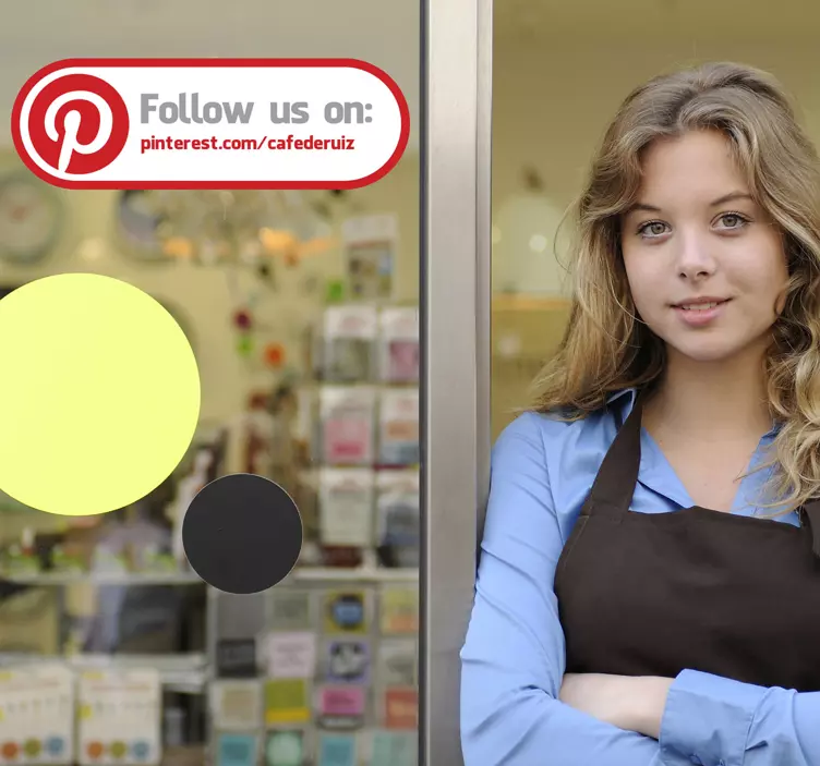 Pinterest标志贴纸 - TenStickers