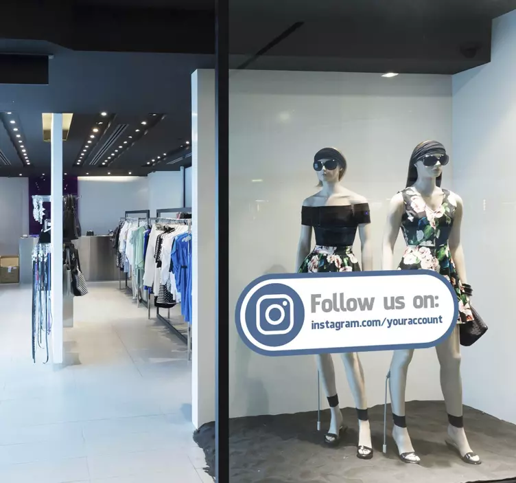 关注我们instagram贴花 - TenStickers