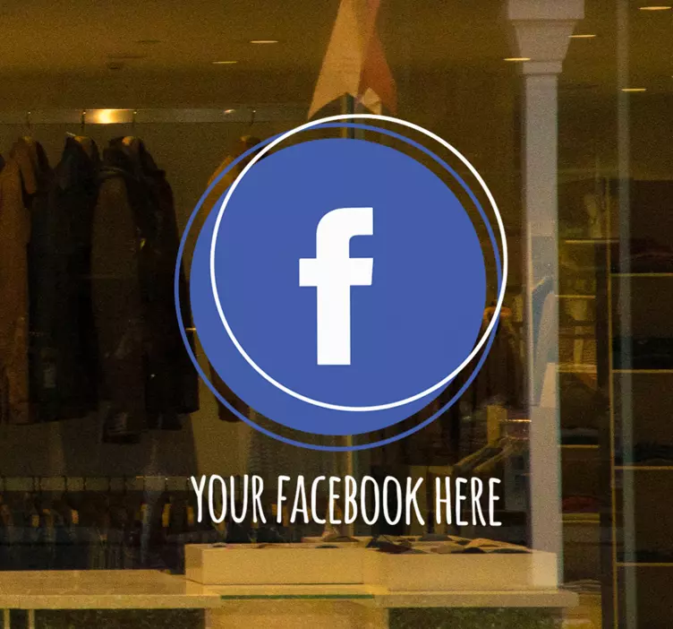 个性化圈子facebook窗口贴纸 - TenStickers