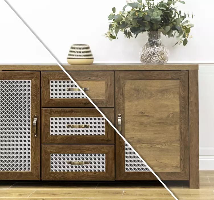 家具贴纸现代叶子图案 - TenStickers