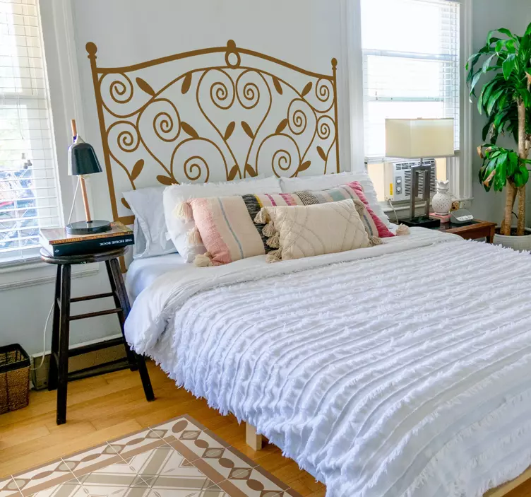 铁艺床头墙贴花 - TenStickers