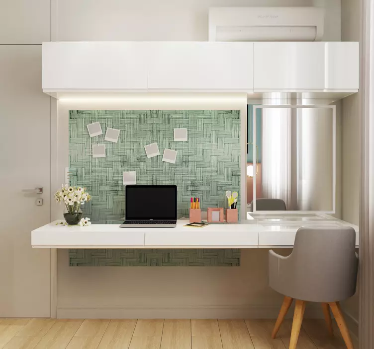 办公室贴纸具有编织纹理表面 - TenStickers